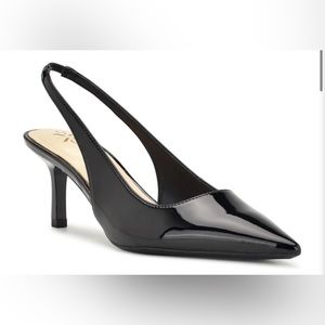 Nine West Size 8 NIB Kately Slingback Pumps in Jet Black